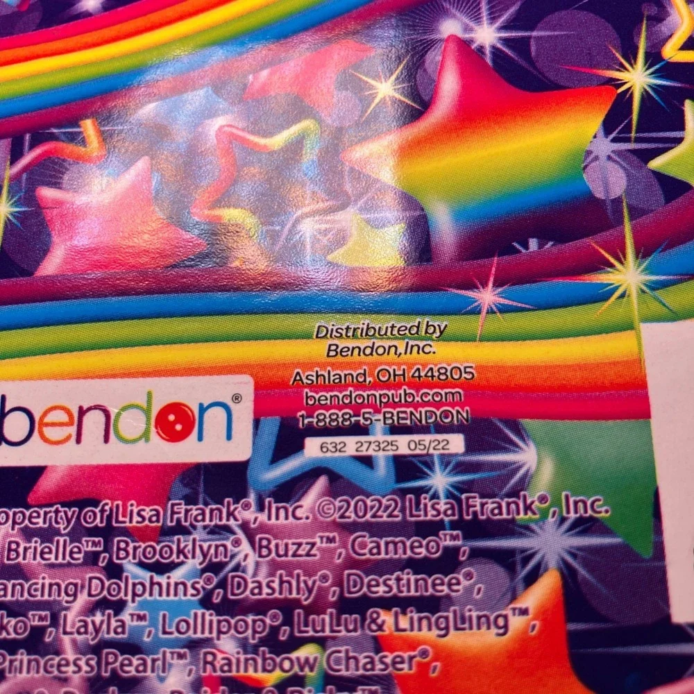 Lisa Frank Super Coloring Activity Pad Unicorn Rainbow Stars Bendon Kids Art Fun